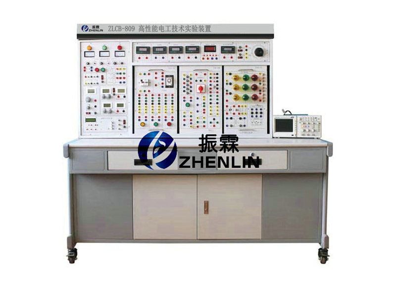 這一款是上海振霖教學設備公司生產的ZLCB-809型電工電子實驗臺。