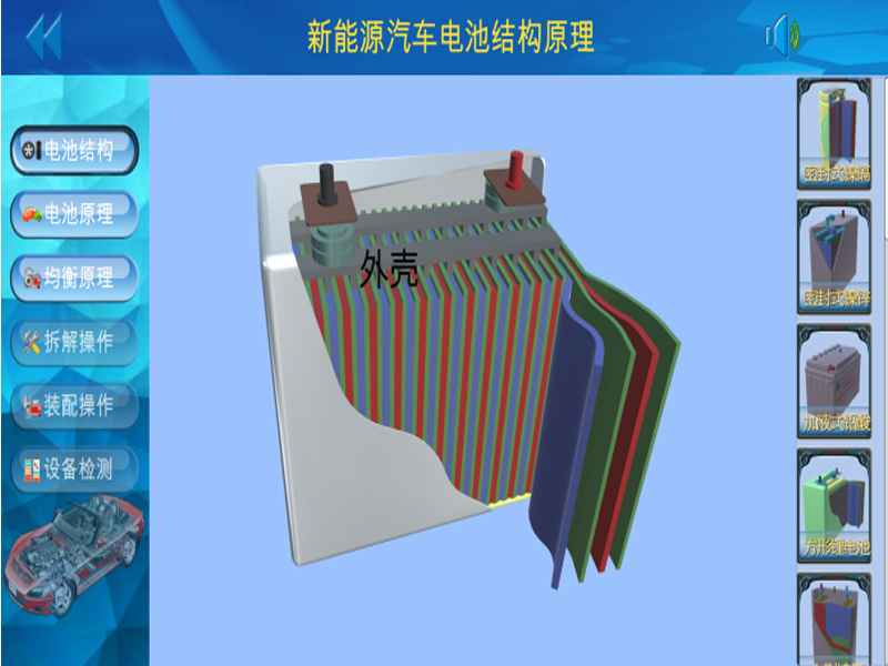 新能源汽車(chē)實(shí)驗(yàn)裝置  /  動(dòng)力電池與BMS管理虛擬仿真教學(xué)軟件_上海振霖教學(xué)設(shè)備有限公司